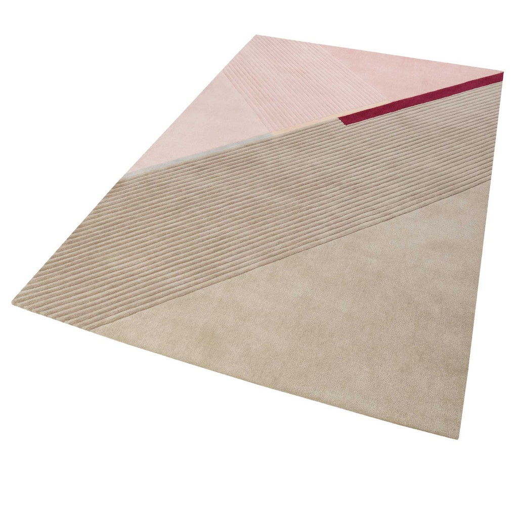 Esprit Teppich Beige Rosa Kurzflor "XAZ"