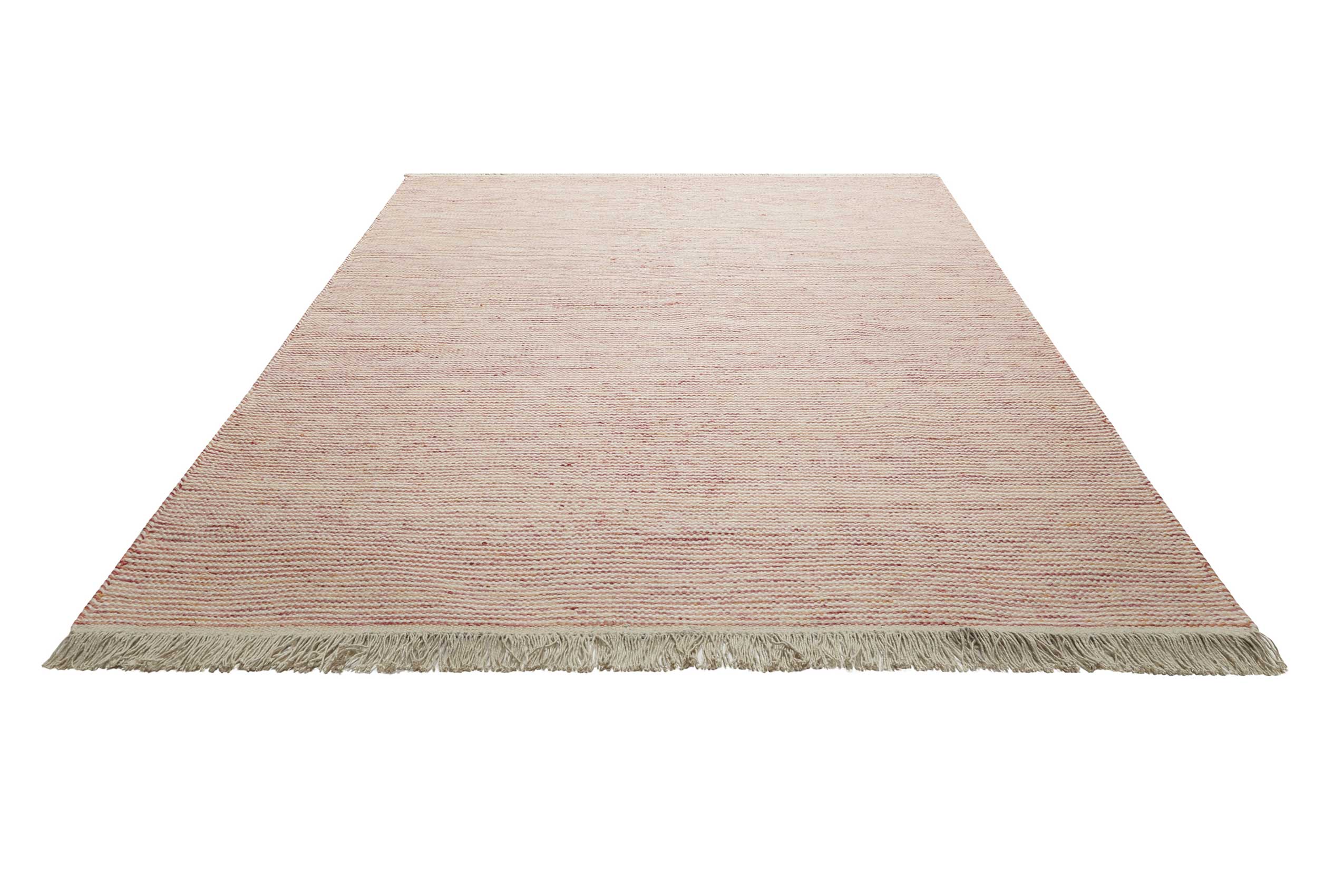Kelim Teppich Rot Beige meliert aus Wolle "Amélie" Green Looop