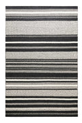 Kelim Teppich Schwarz Beige aus Wolle "Dijon" Green Looop