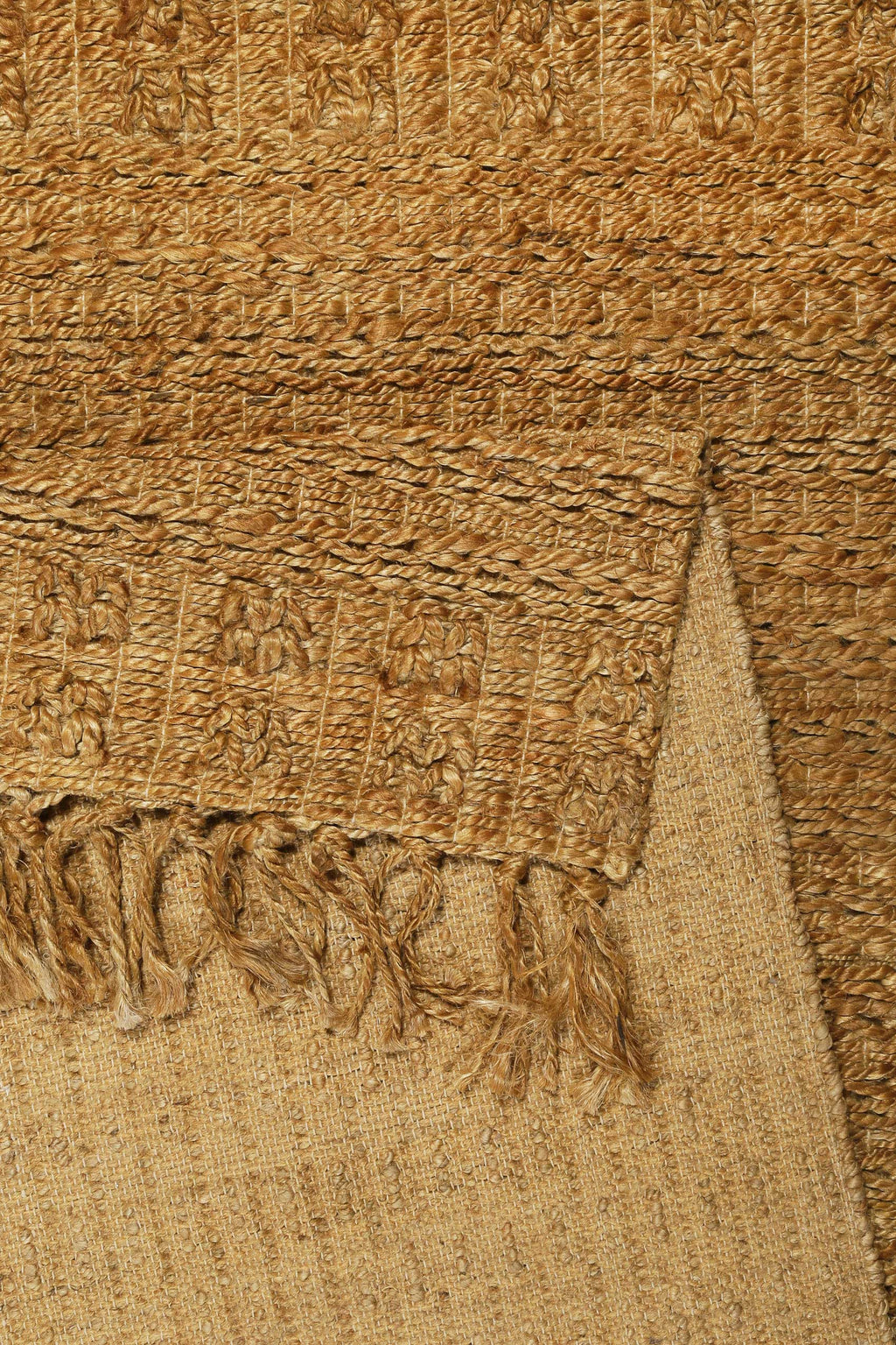 Nachhaltiger Teppich Naturfarben aus Jute "Marseille" Green Looop