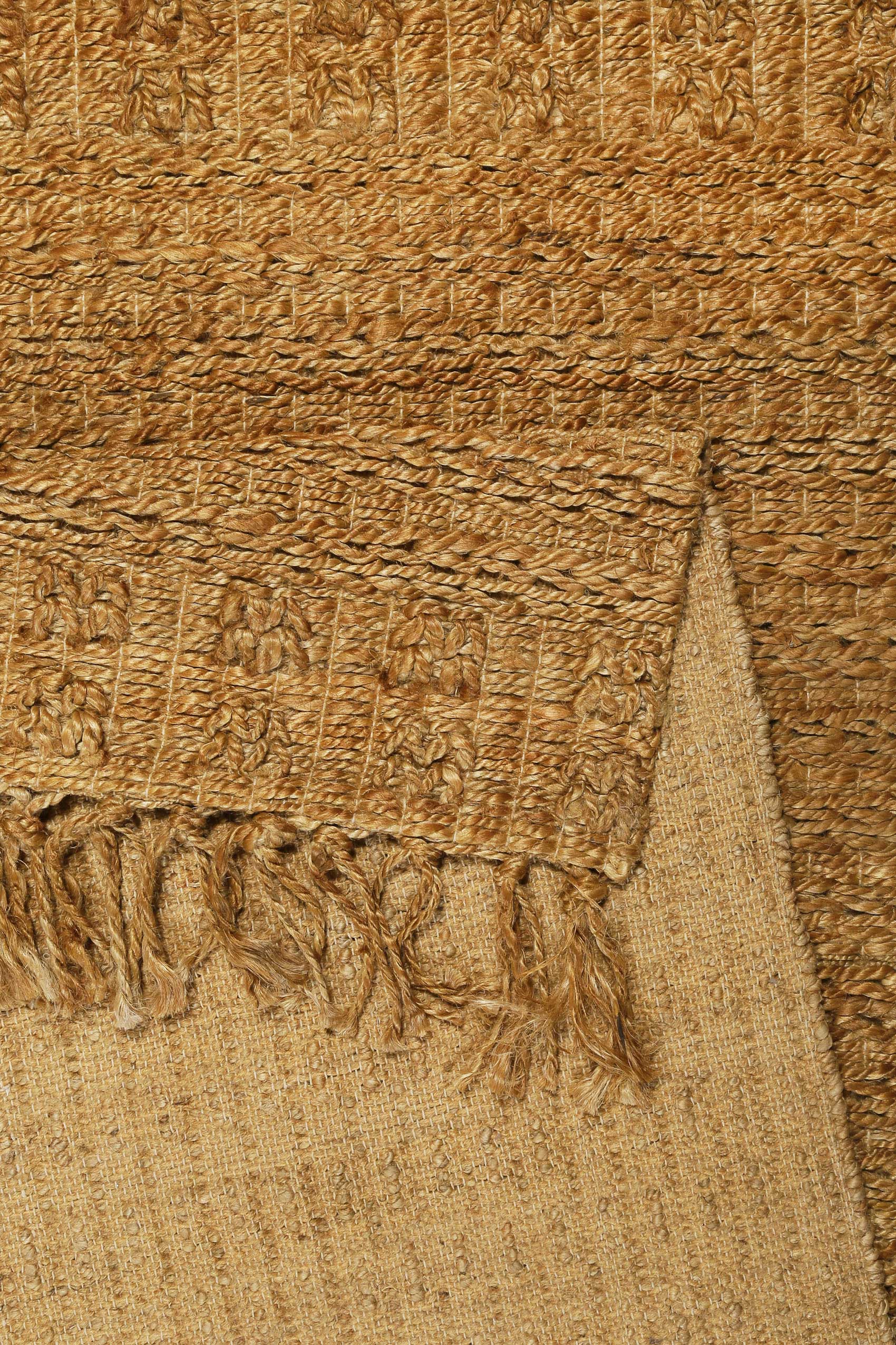 Nachhaltiger Teppich Naturfarben aus Jute "Marseille" Green Looop