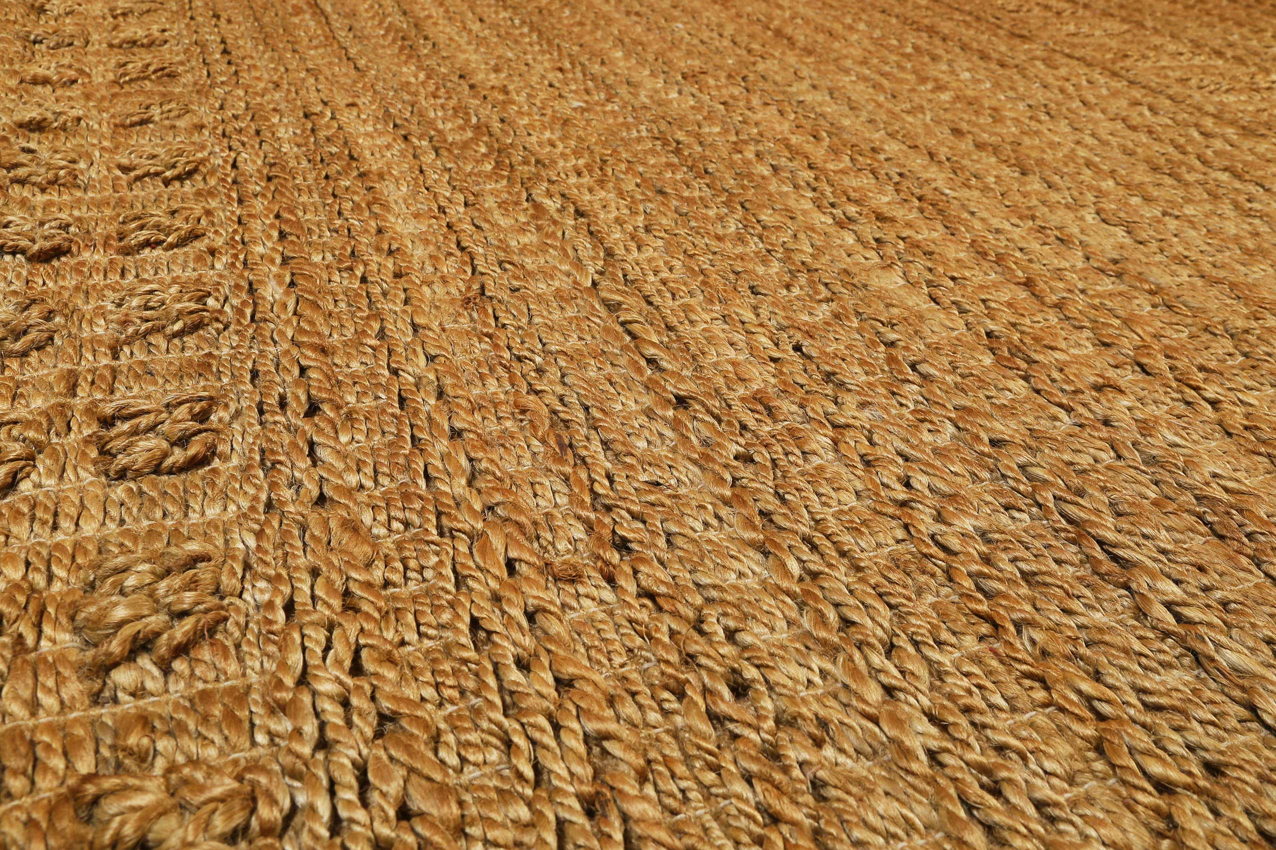 Nachhaltiger Teppich Naturfarben aus Jute "Marseille" Green Looop