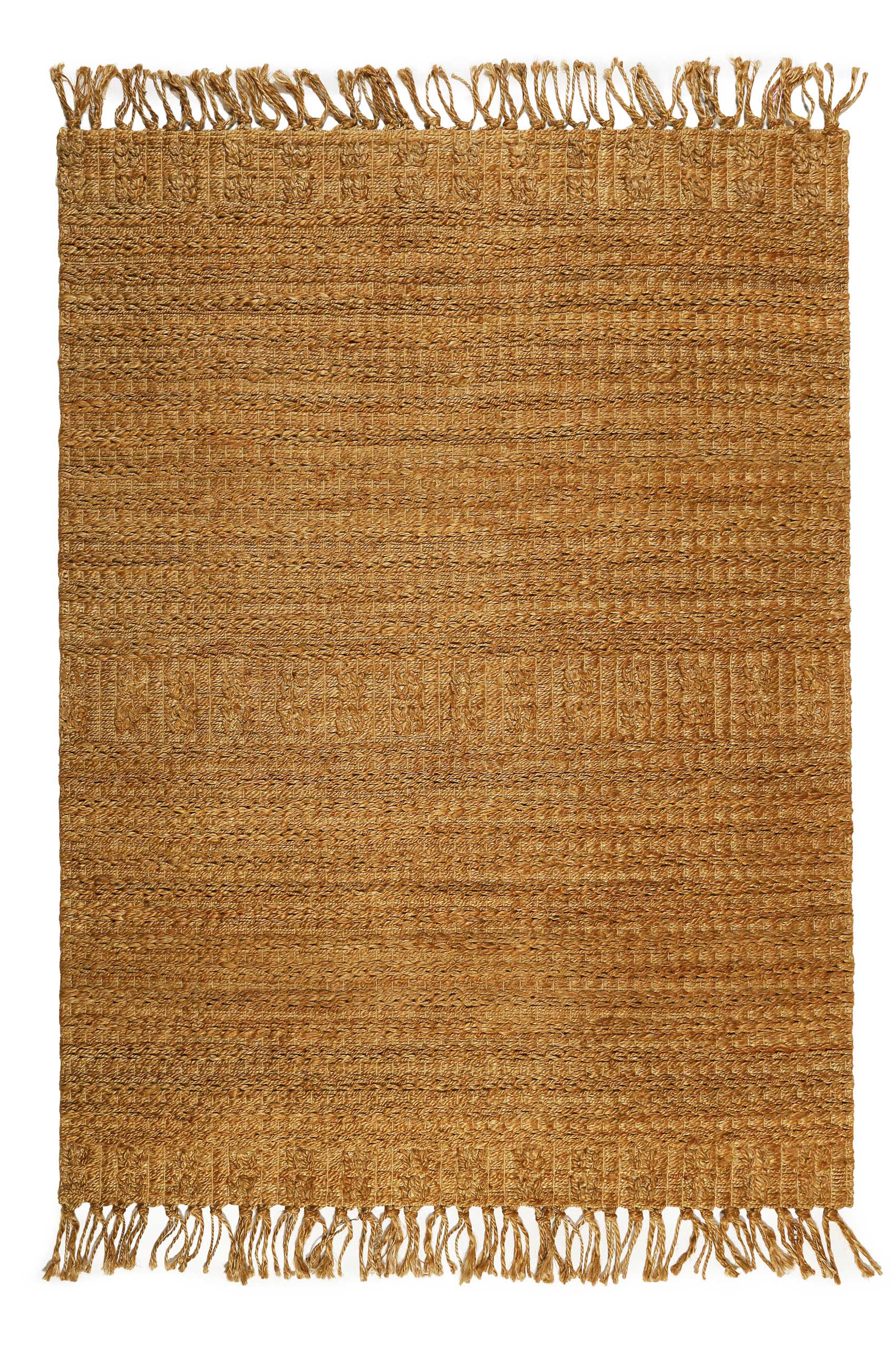 Nachhaltiger Teppich Naturfarben aus Jute "Marseille" Green Looop