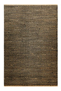 Kelim Teppich Schwarz Beige aus Naturfaser "Montpellier" Green Looop