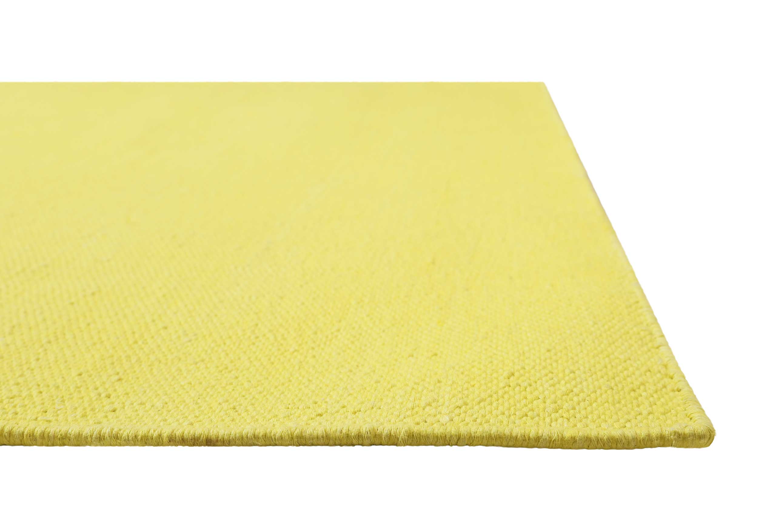 Kelim Teppich Gelb aus Baumwolle "Nizza" Green Looop