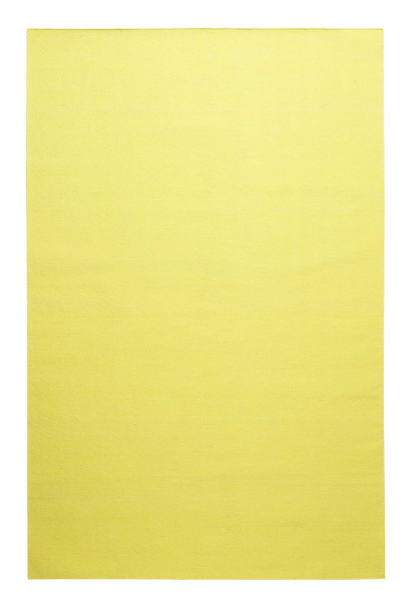Kelim Teppich Gelb aus Baumwolle "Nizza" Green Looop