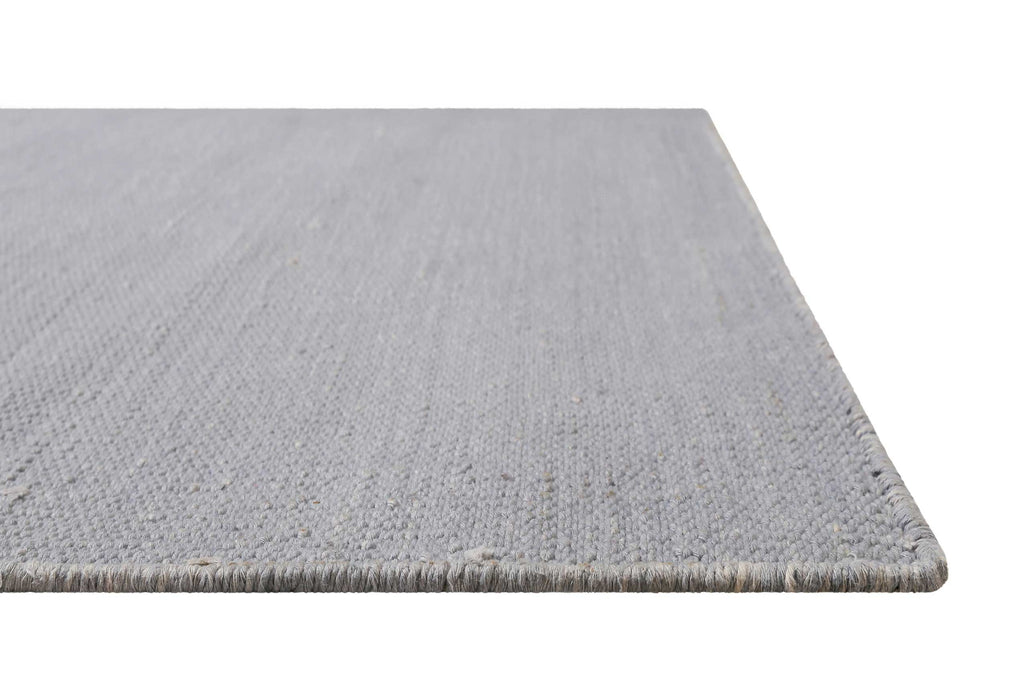 Kelim Teppich Grau aus Baumwolle "Nizza" Green Looop