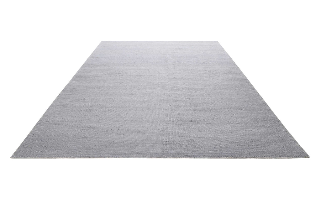 Kelim Teppich Grau aus Baumwolle "Nizza" Green Looop