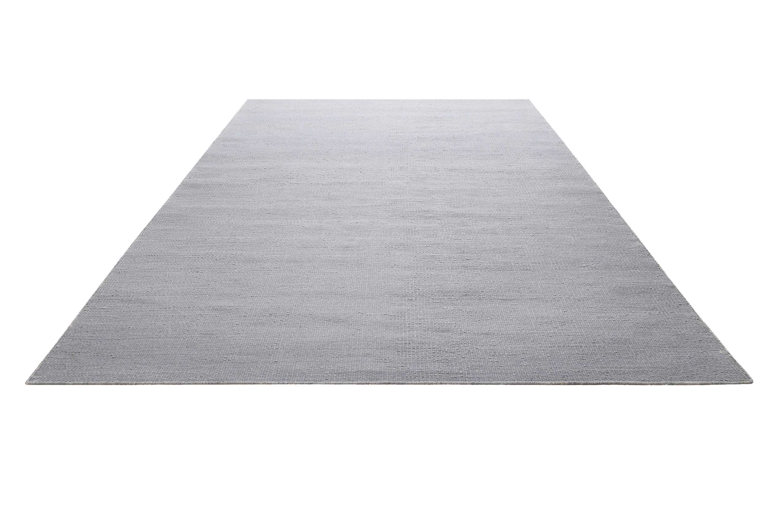 Kelim Teppich Grau aus Baumwolle "Nizza" Green Looop