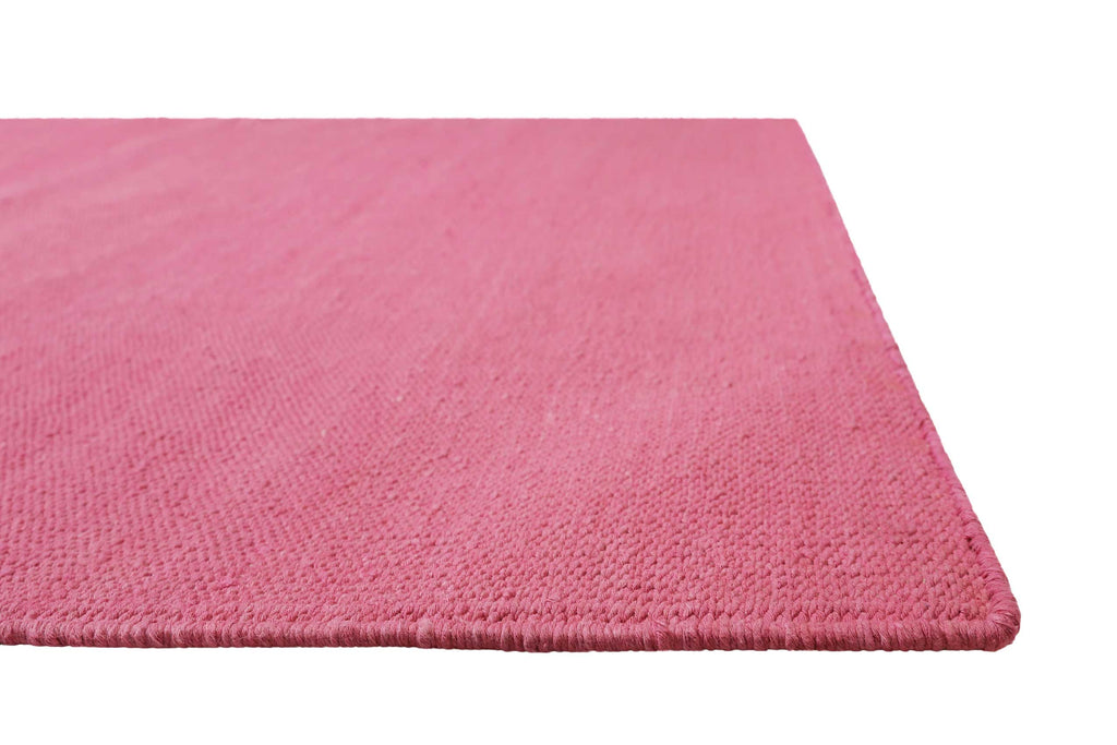 Kelim Teppich Pink aus Baumwolle "Nizza" Green Looop