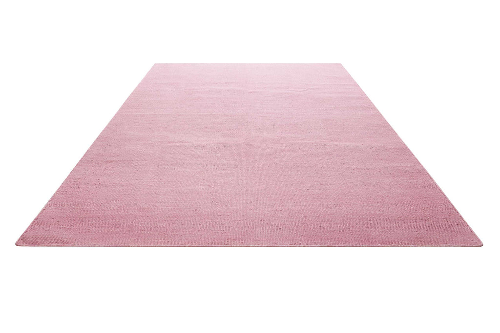 Kelim Teppich Rosa aus Baumwolle "Nizza" Green Looop