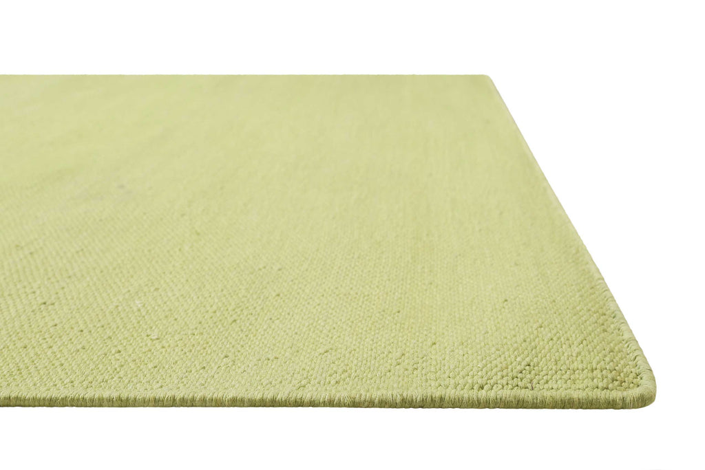 Kelim Teppich Grün aus Baumwolle "Nizza" Green Looop