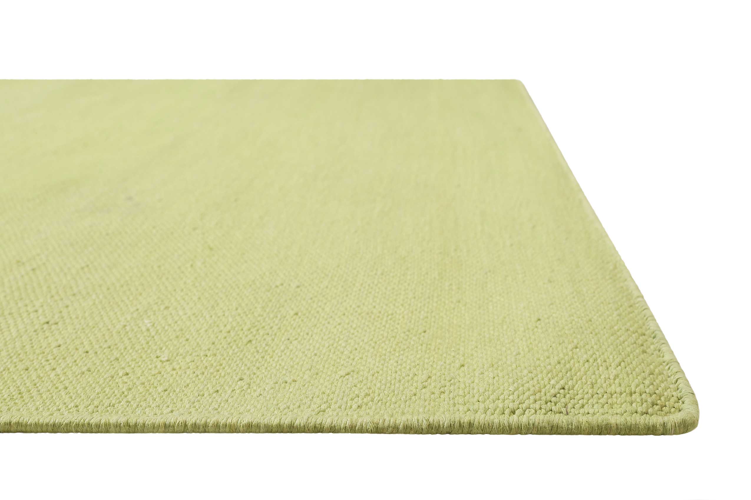 Kelim Teppich Grün aus Baumwolle "Nizza" Green Looop