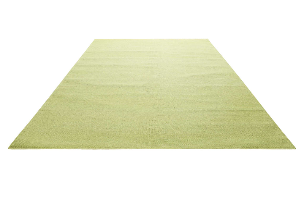 Kelim Teppich Grün aus Baumwolle "Nizza" Green Looop