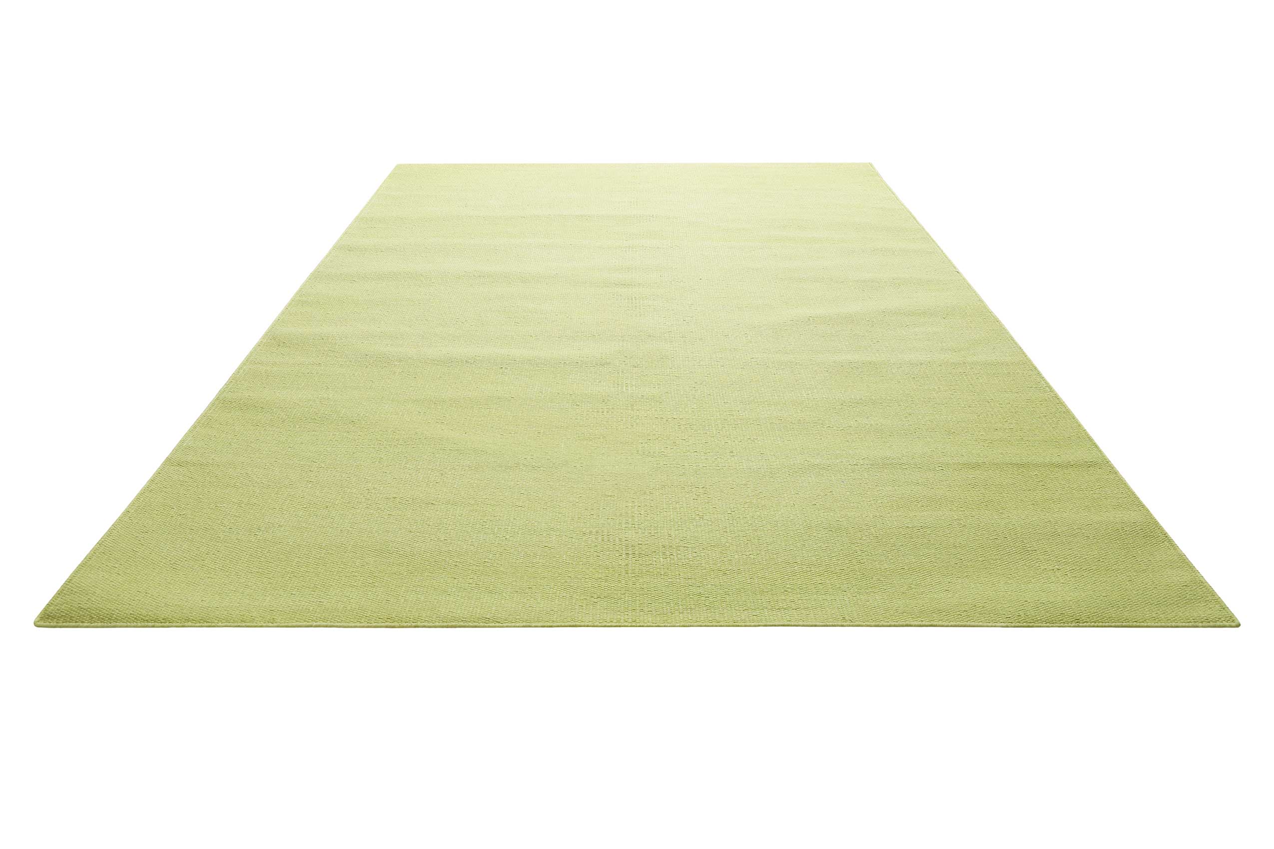 Kelim Teppich Grün aus Baumwolle "Nizza" Green Looop