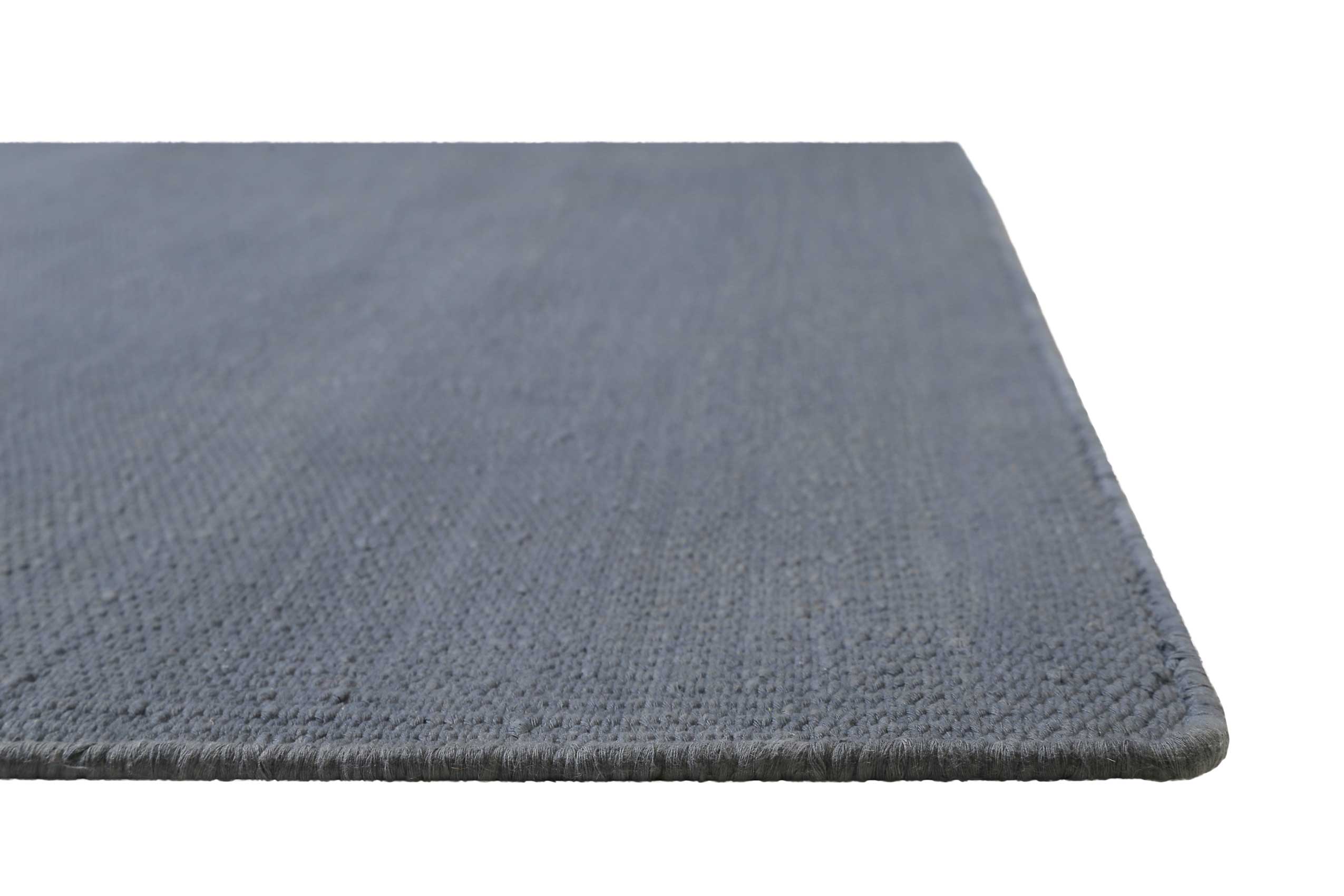 Kelim Teppich Blau Grau aus Baumwolle "Nizza" Green Looop