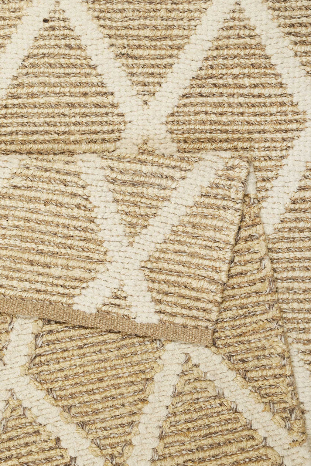 Teppich Naturfarben aus Jute & Wolle "Novella" Green Looop