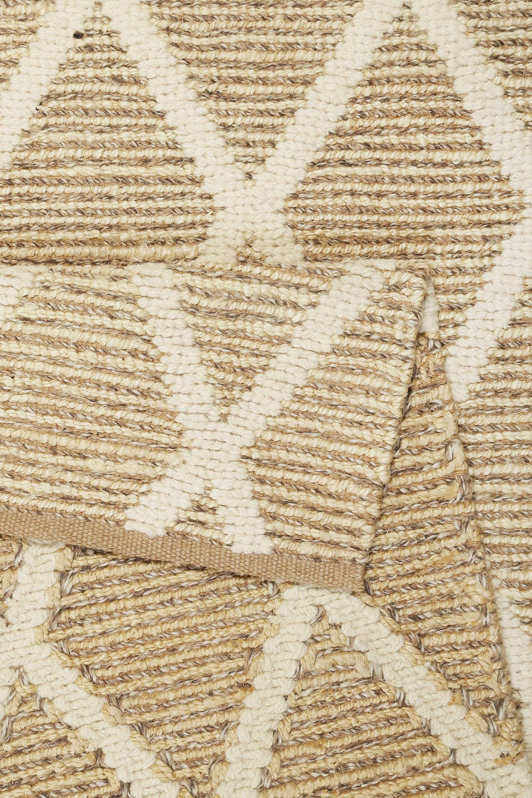 Teppich Naturfarben aus Jute & Wolle "Novella" Green Looop