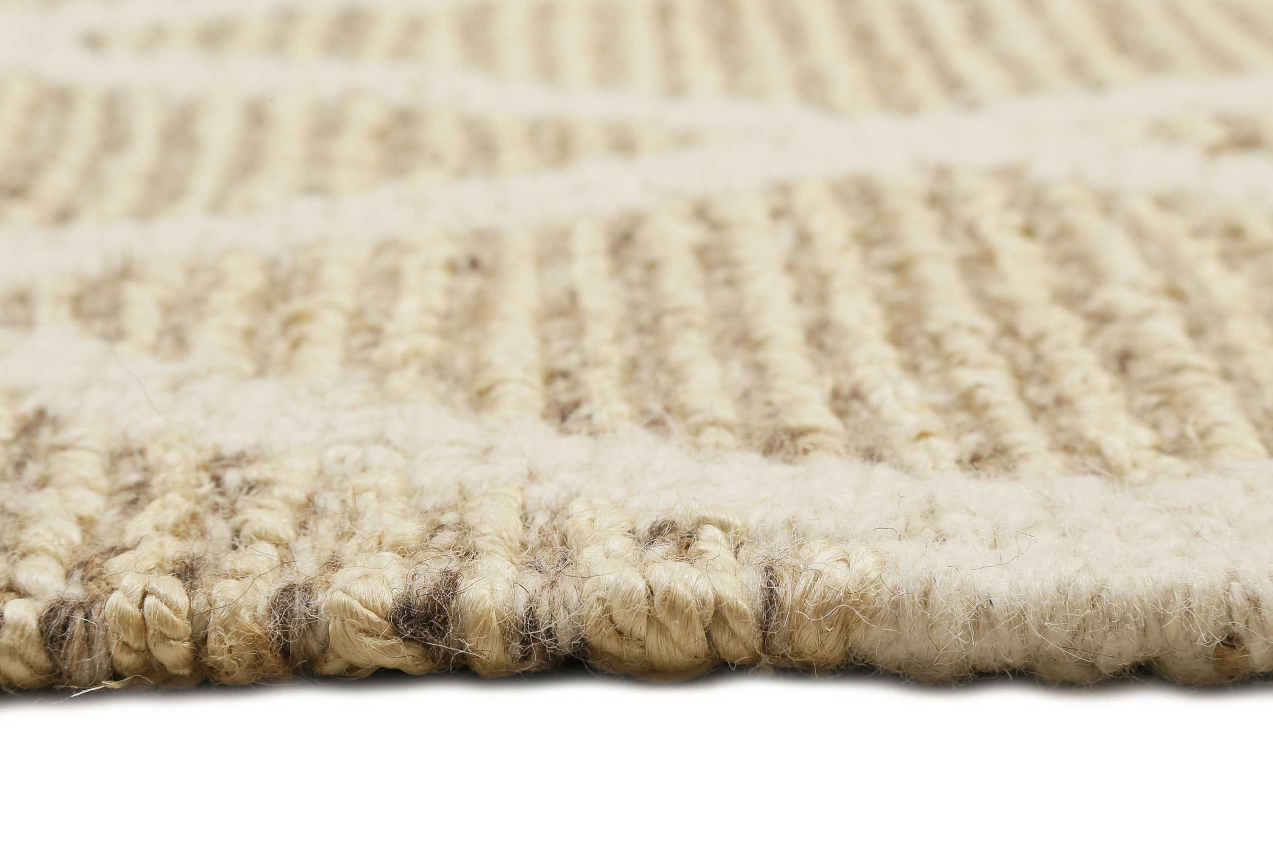 Teppich Naturfarben aus Jute & Wolle "Novella" Green Looop
