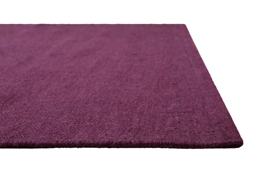 Kelim Teppich Lila Violett aus Wolle "Perpignan" Green Looop