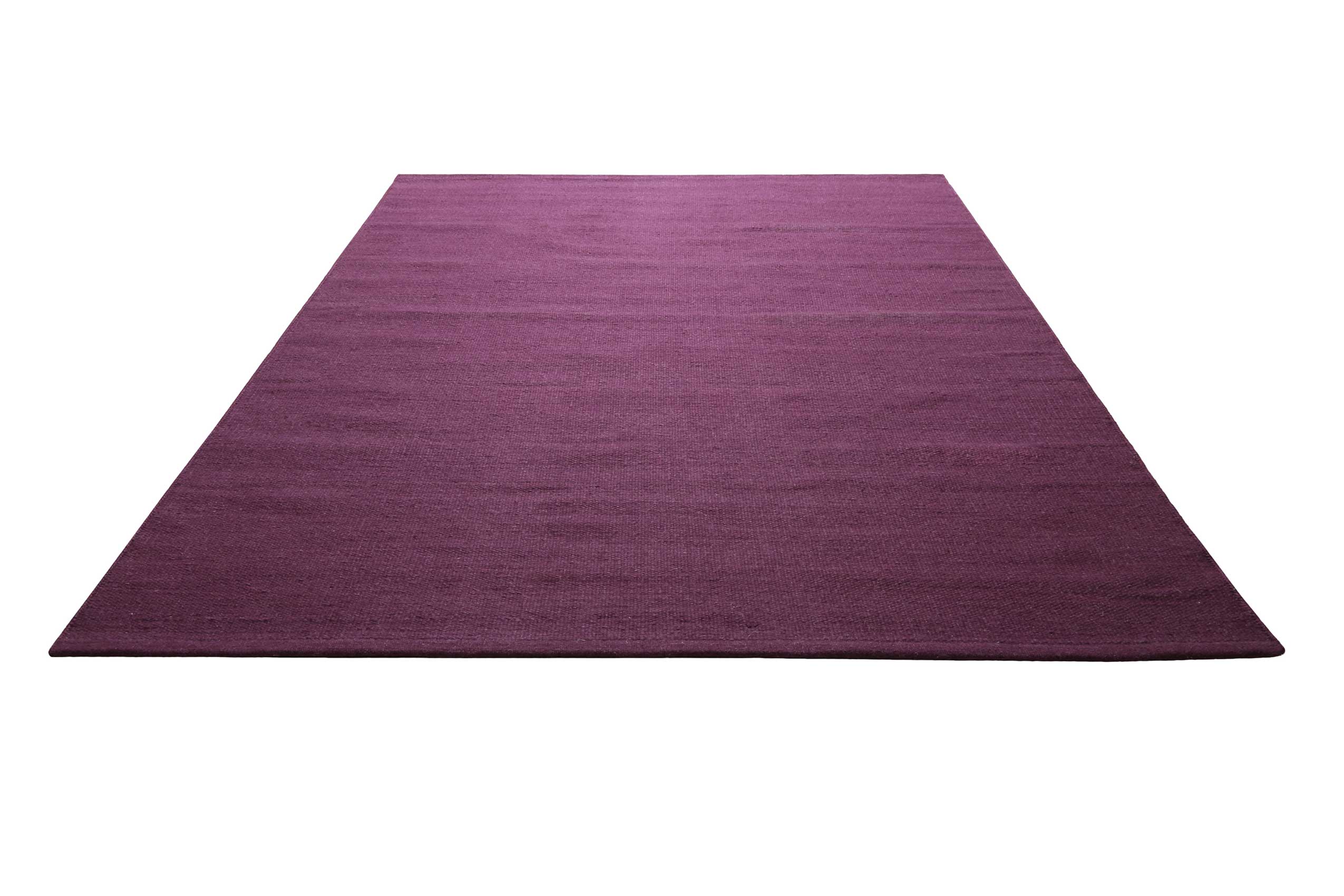 Kelim Teppich Lila Violett aus Wolle "Perpignan" Green Looop