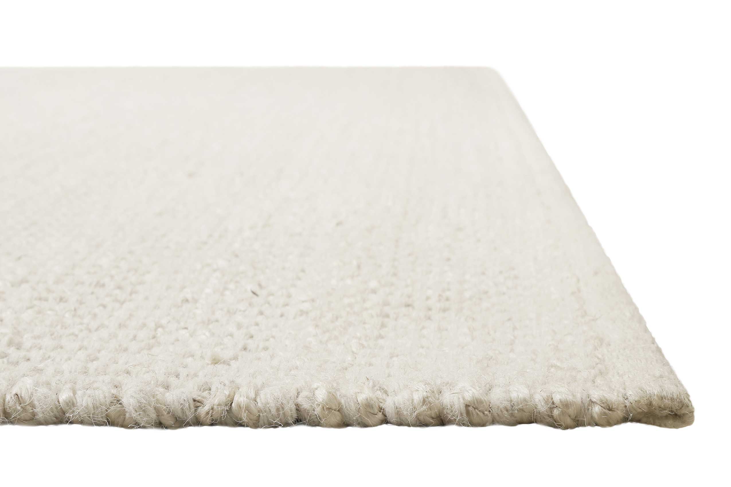 Kelim Teppich Creme Weiß aus Jute & Wolle "Toulouse" Green Looop