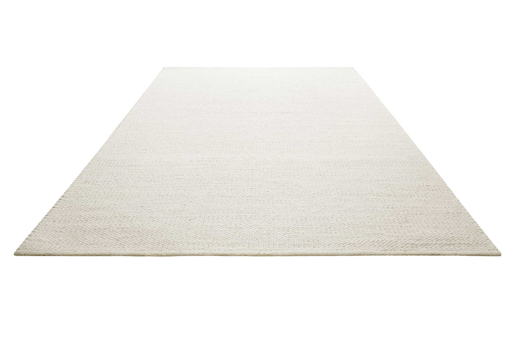 Kelim Teppich Creme Weiß aus Jute & Wolle "Toulouse" Green Looop