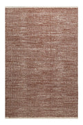 Kelim Teppich Rotbraun Beige aus Jute & Wolle "Toulouse" Green Looop
