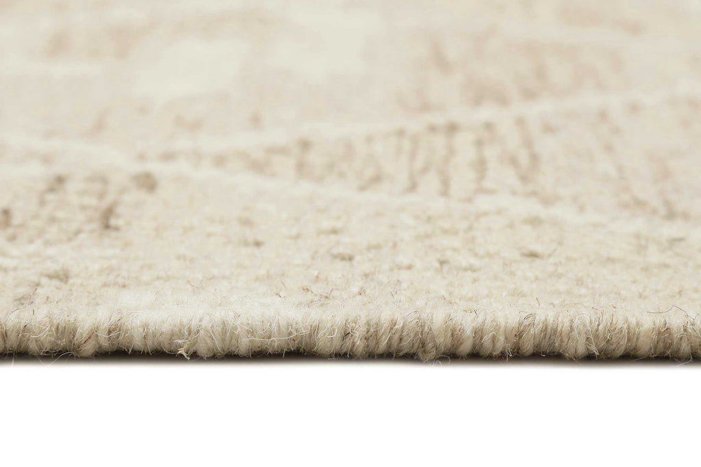 Kelim Teppich Beige Braun meliert aus Wolle "Vermont" Green Looop