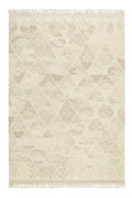 Kelim Teppich Beige Braun meliert aus Wolle "Vermont" Green Looop