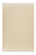 Kelim Teppich Beige Creme meliert aus Wolle "Vermont" Green Looop