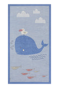 Esprit Kinder-Wendeteppich Blau "Whale Buddy"