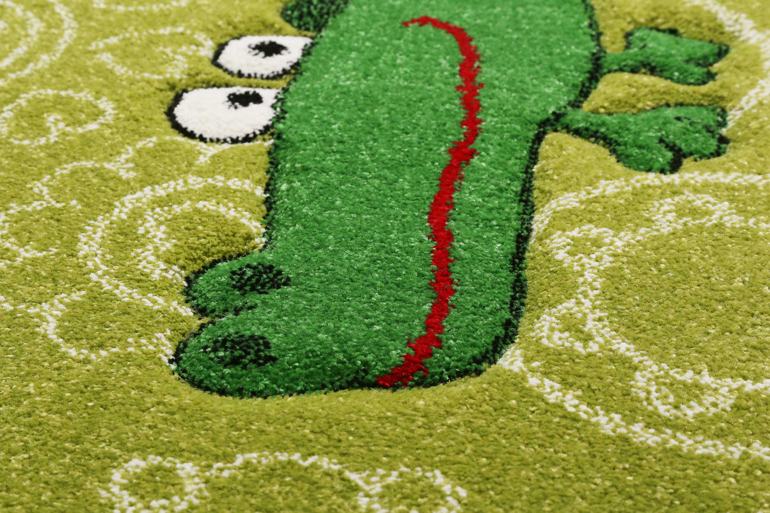 Sigikid Kinderteppich grün "Crocodile"