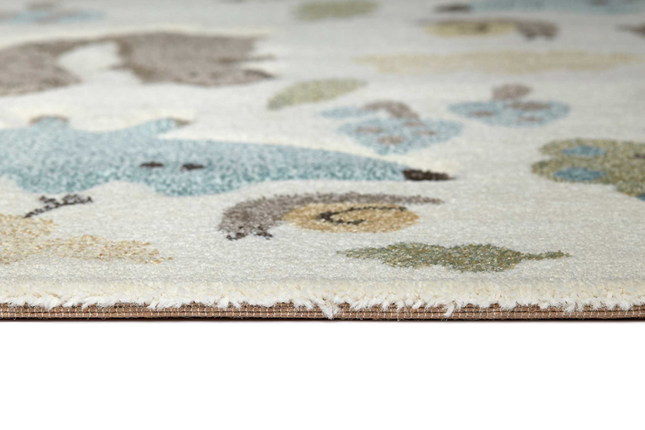 Kinderteppich beige blau "Forest" Sigikid
