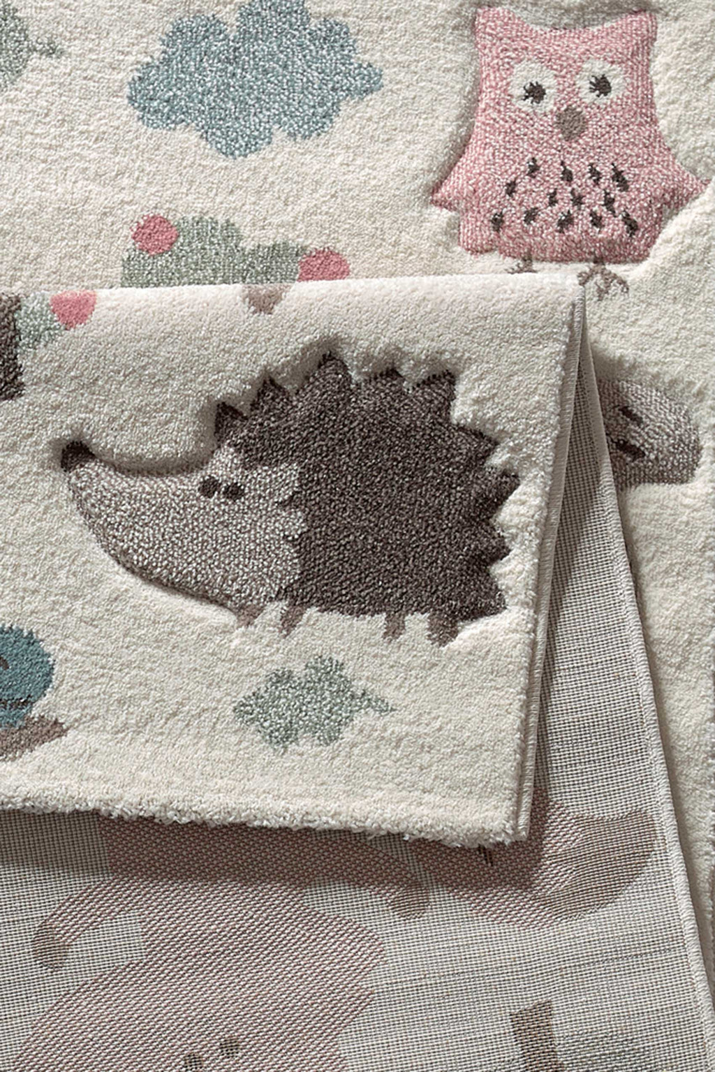 Kinderteppich beige rosa "Forest" Sigikid