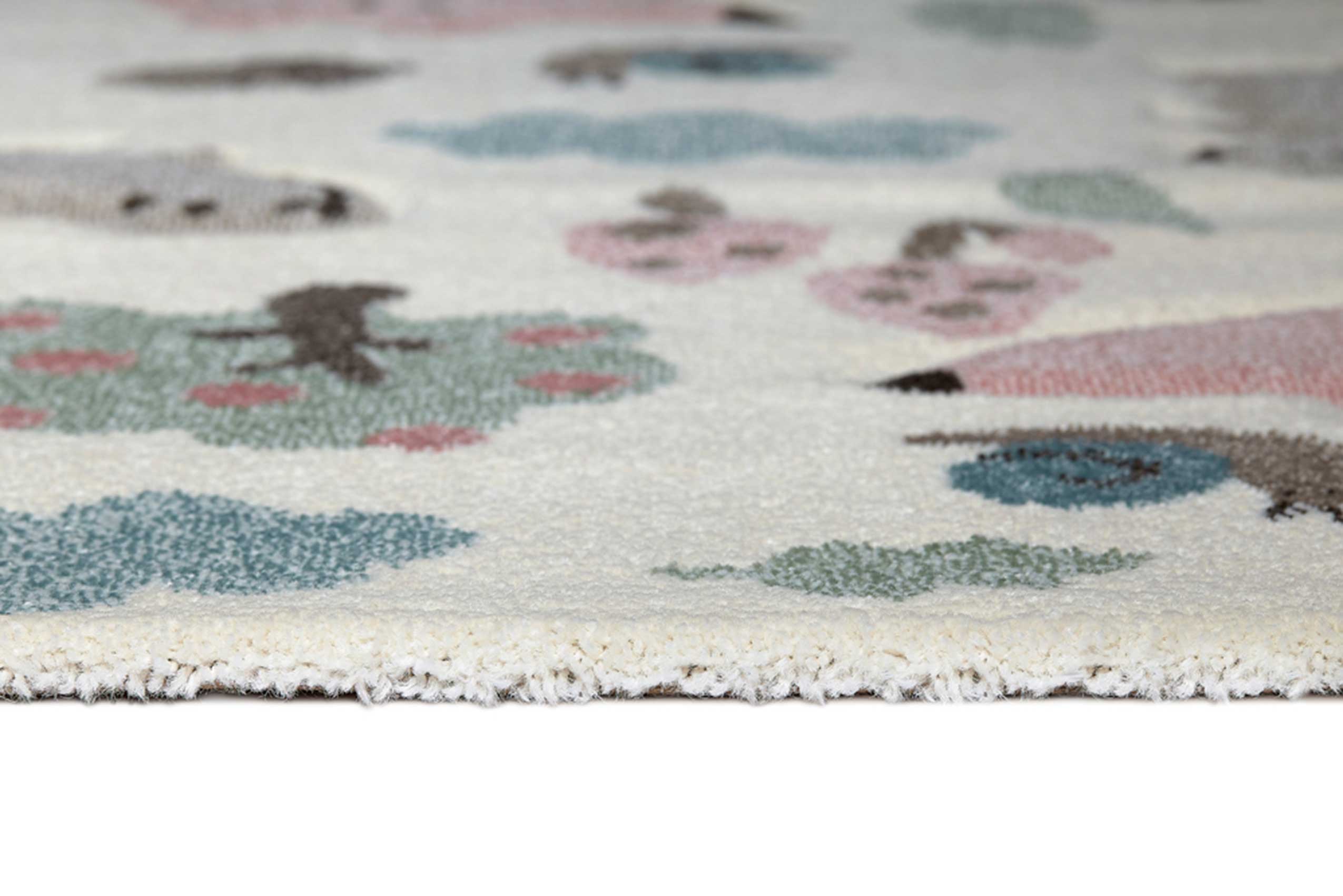 Kinderteppich beige rosa "Forest" Sigikid