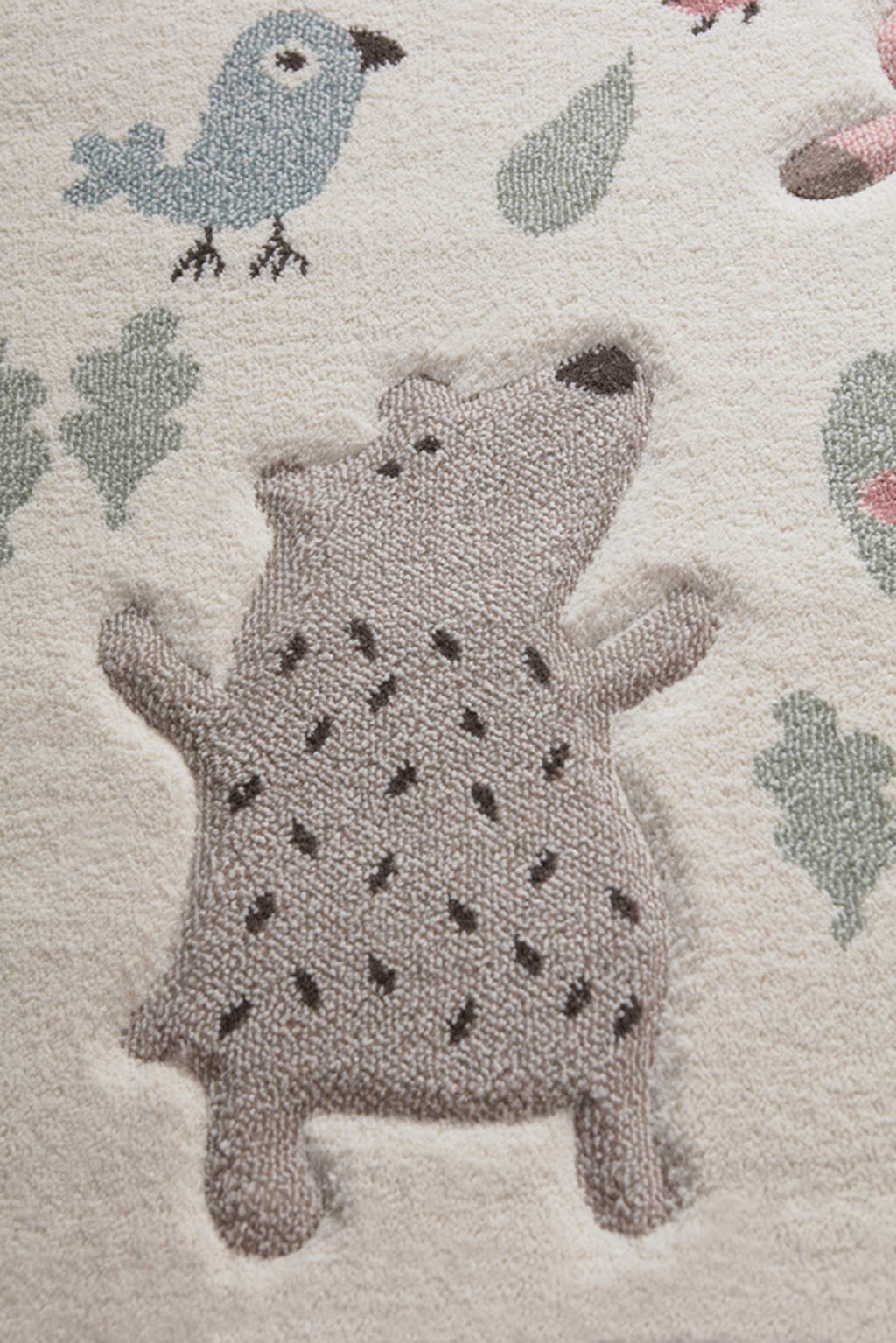 Kinderteppich beige rosa "Forest" Sigikid