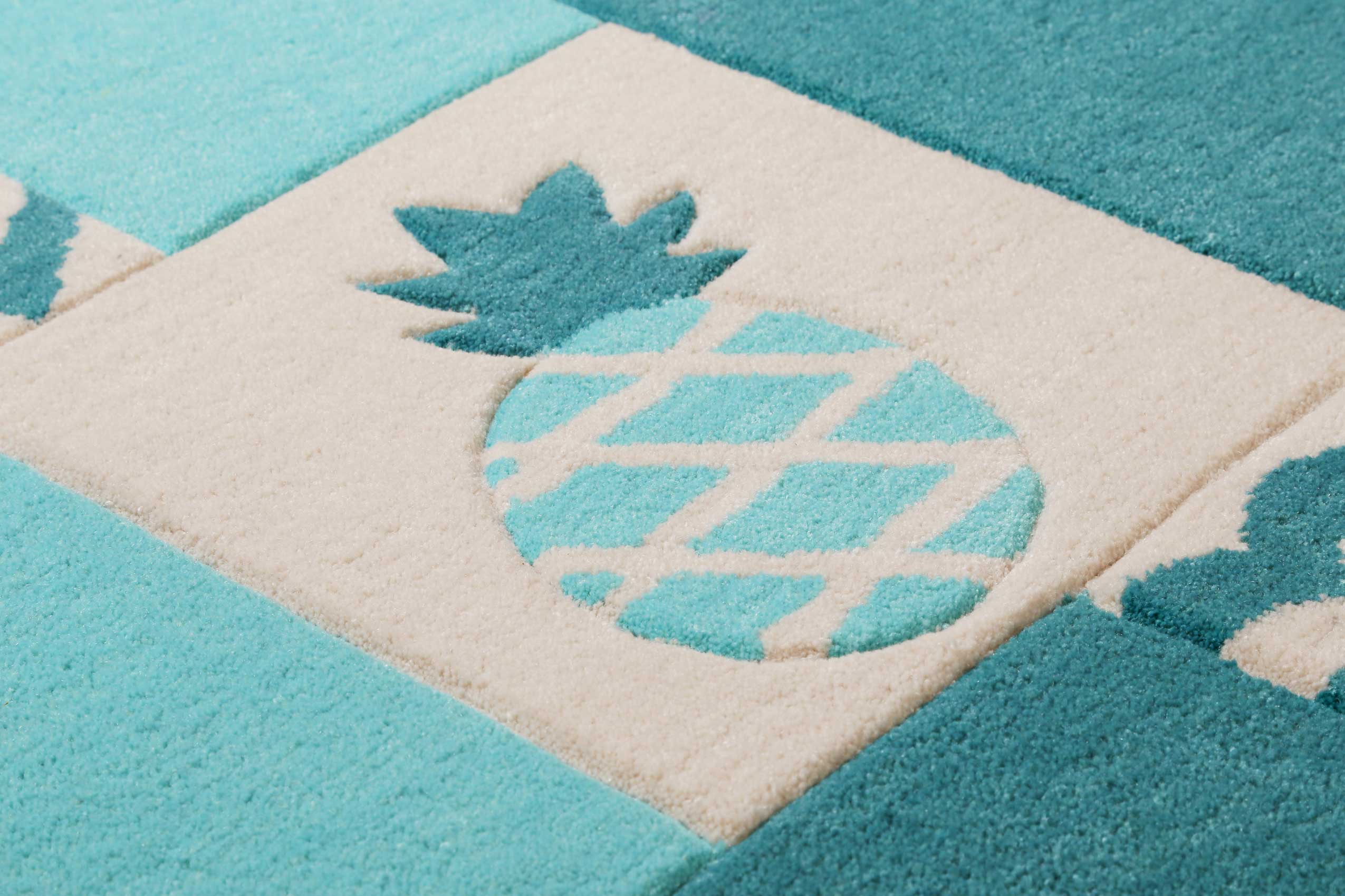 Kinderteppich Türkis "Fruity Flamingo" Smart Kids