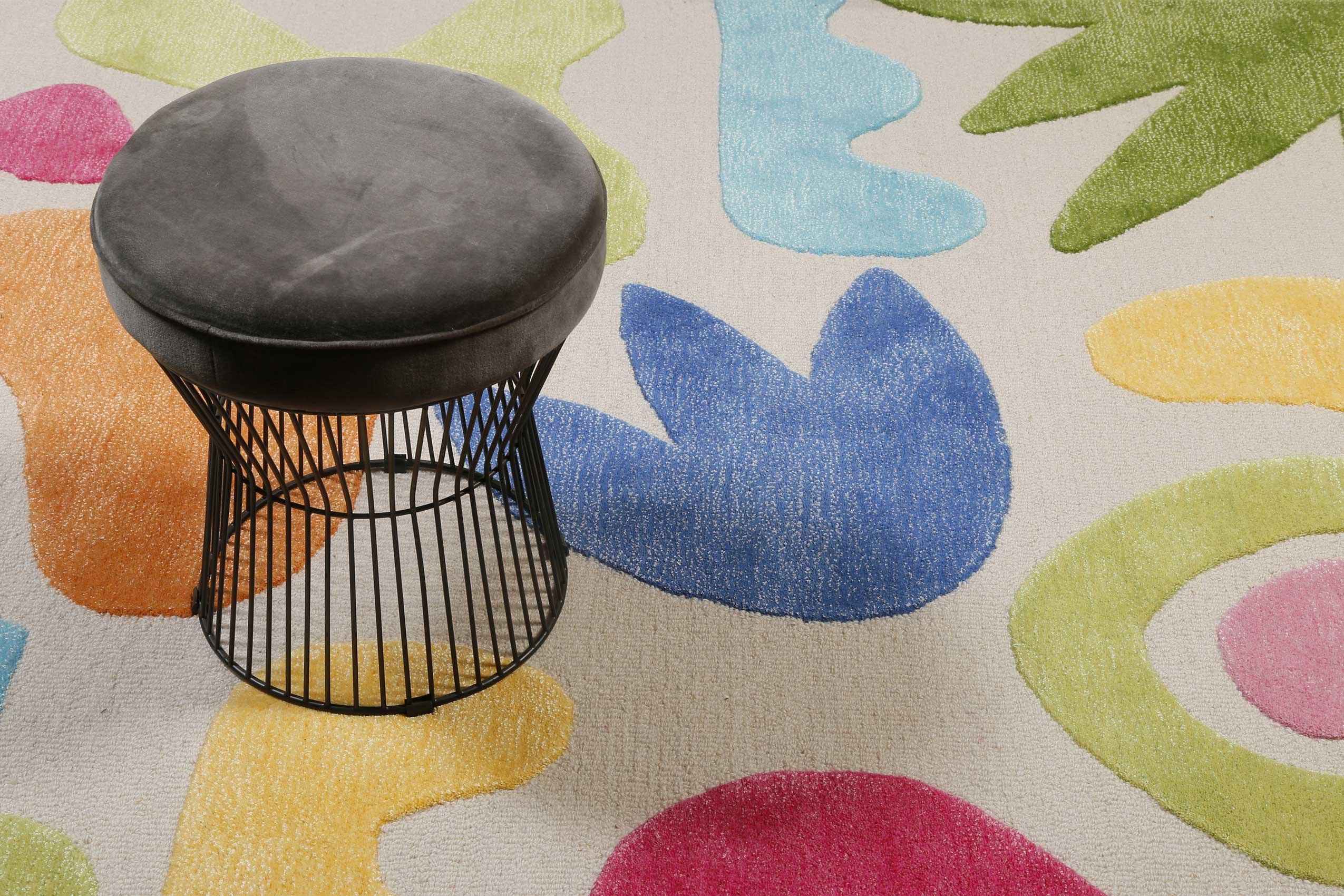 Kinderteppich Creme Bunt "Kimi" Smart Kids
