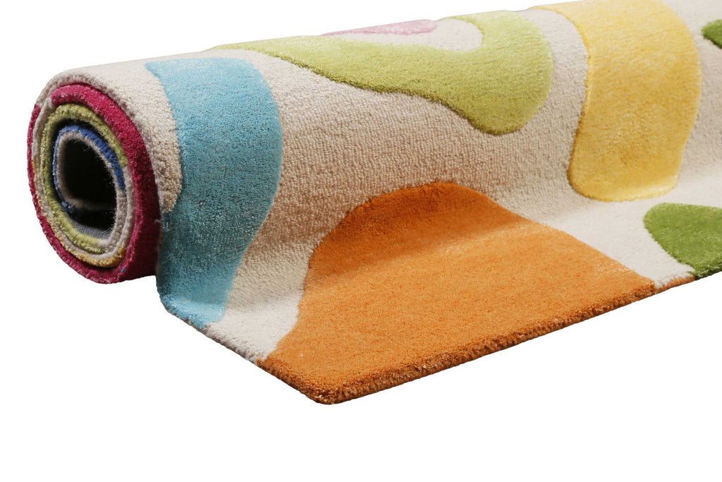 Kinderteppich Creme Bunt "Kimi" Smart Kids