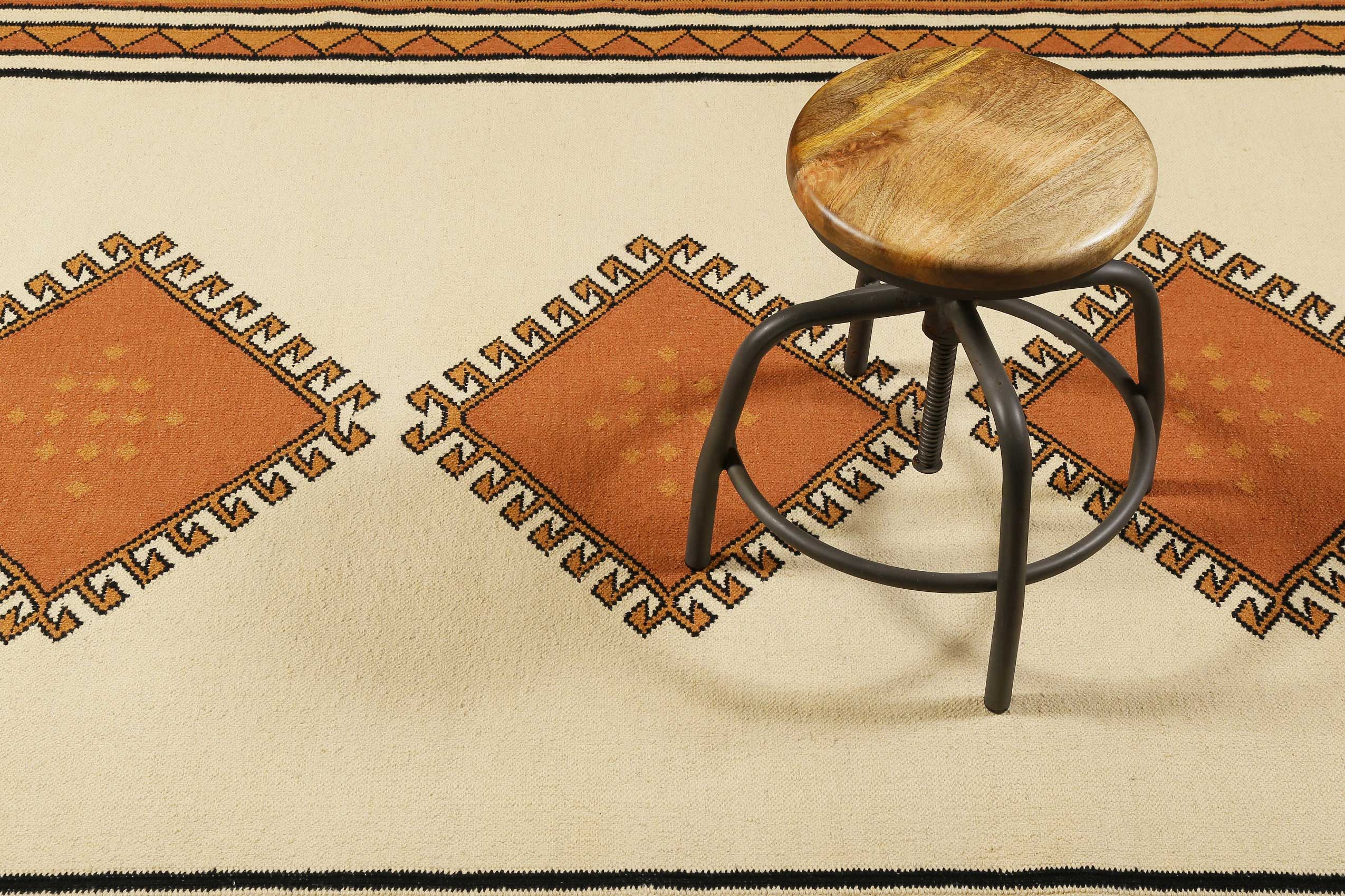 Kelim Teppich Beige Terrakotta "Afoud" WECONhome