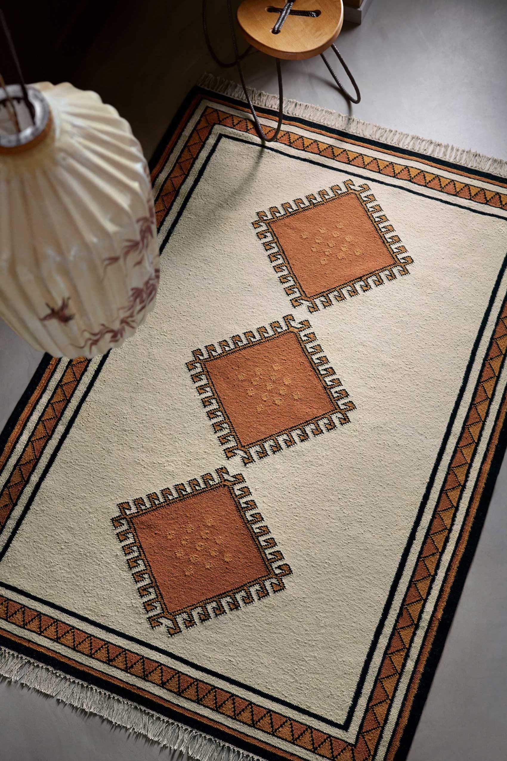 Kelim Teppich Beige Terrakotta "Afoud" WECONhome