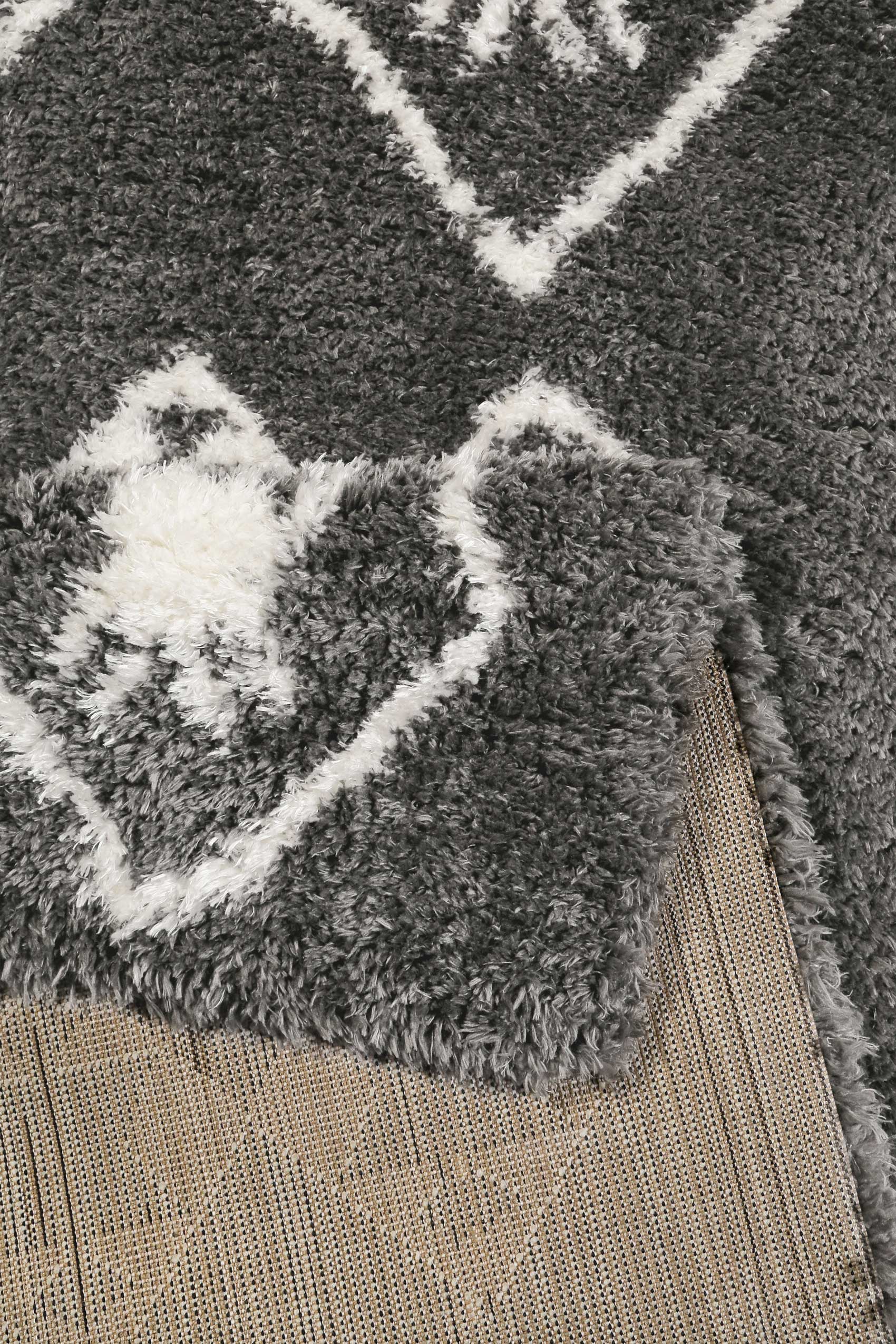 Teppich Grau Hochflor "Boho&Scandic Ayachi" WECONhome