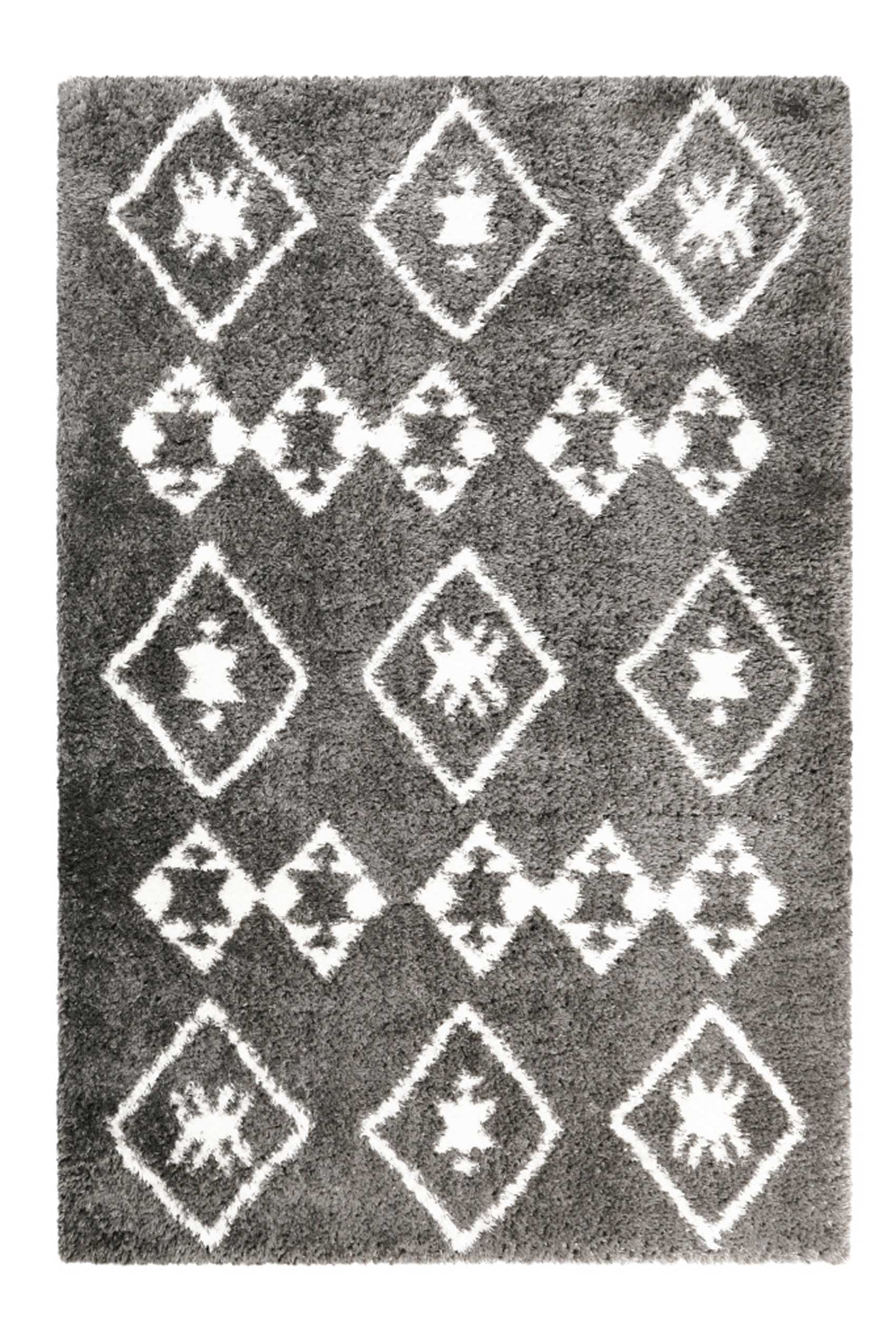 Teppich Grau Hochflor "Boho&Scandic Ayachi" WECONhome