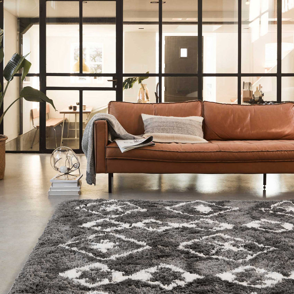 Teppich Grau Hochflor "Boho&Scandic Ayachi" WECONhome