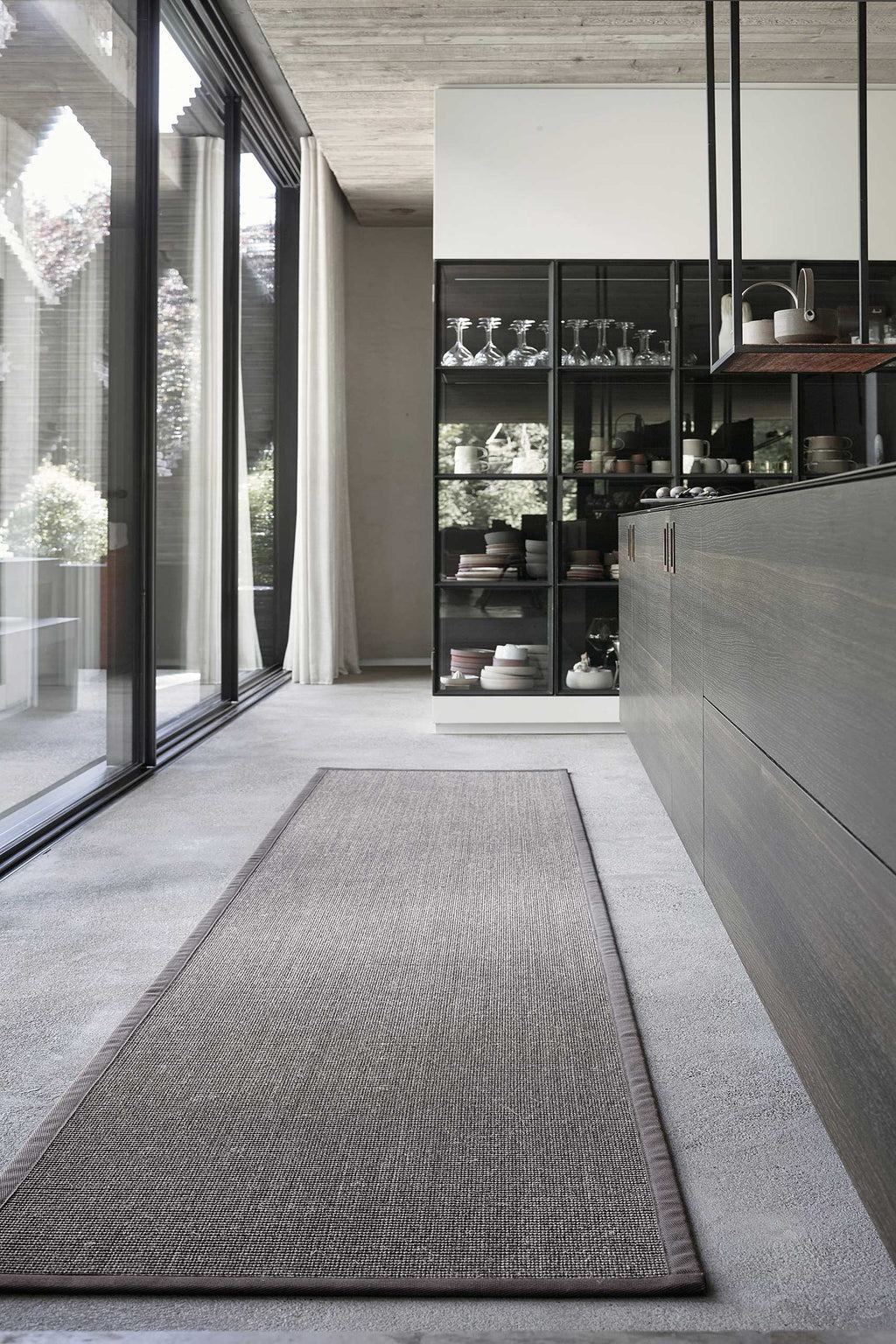 Vegan Teppich Natur Grau aus Sisal "Ansgar" WECONhome Basics