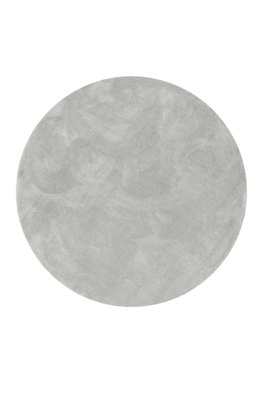 Teppich Rund Hellgrau Hochflor "Emilia" WECONhome Basics