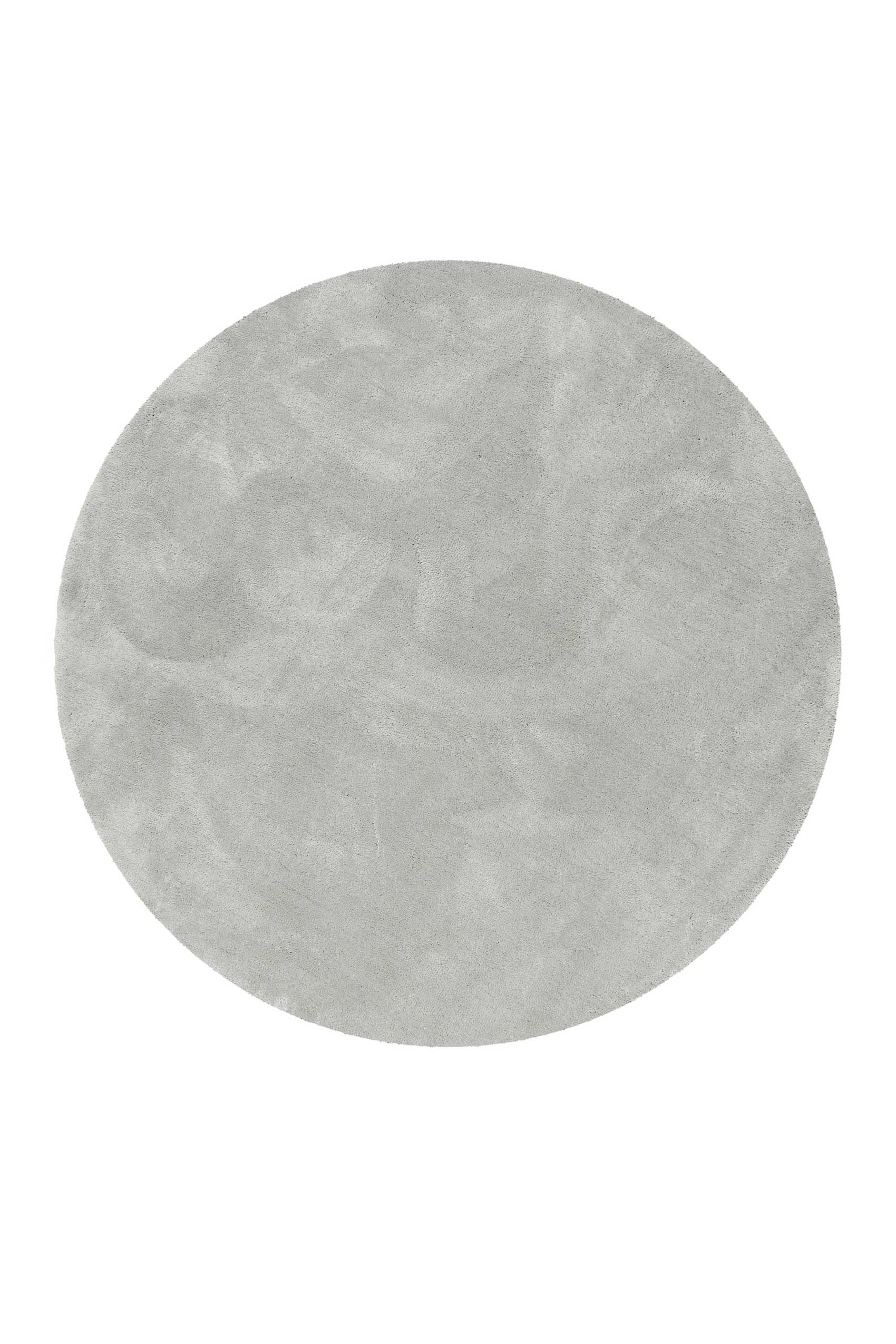 Teppich Rund Hellgrau Hochflor "Emilia" WECONhome Basics