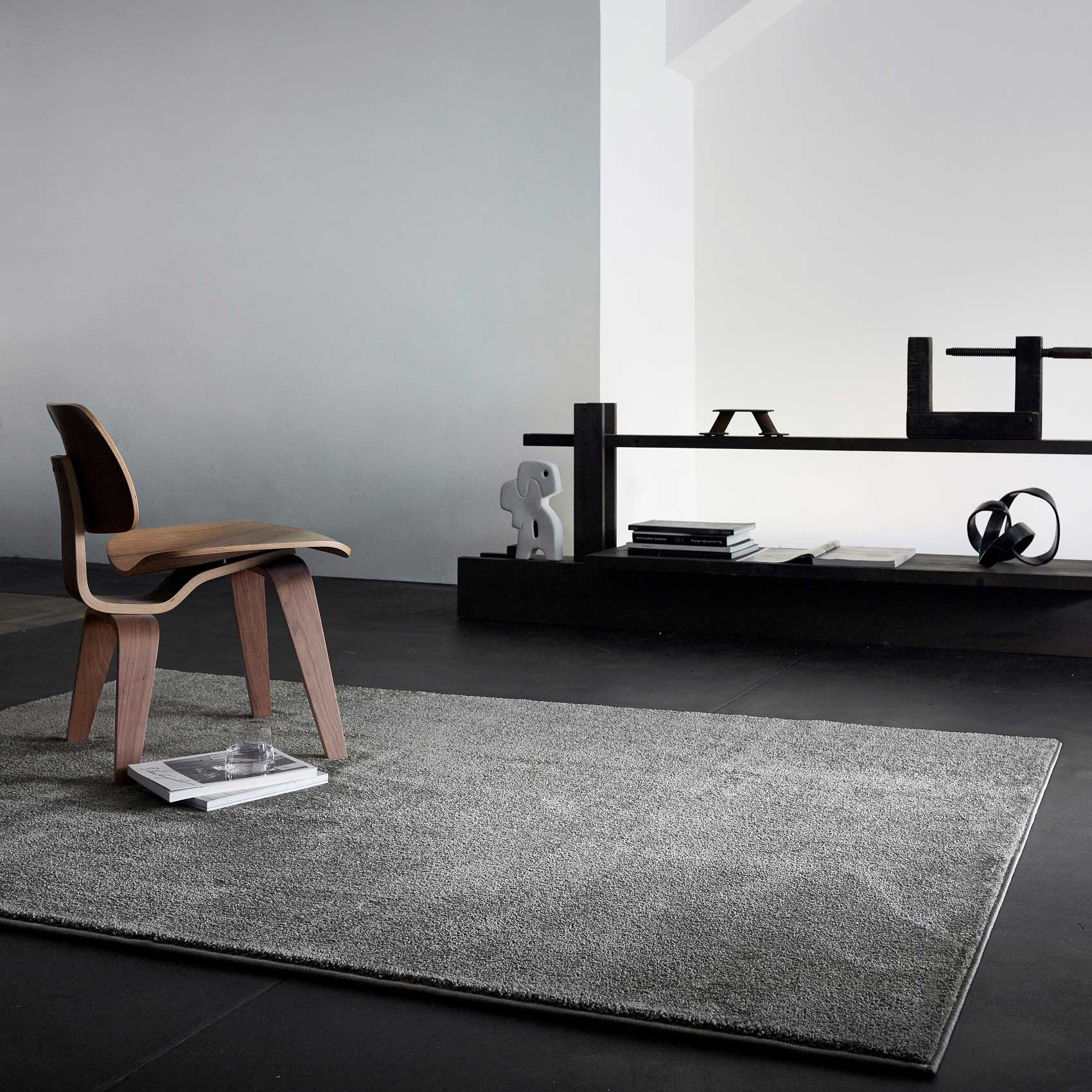 Teppich Grau Kurzflor "Lotta" WECONhome Basics
