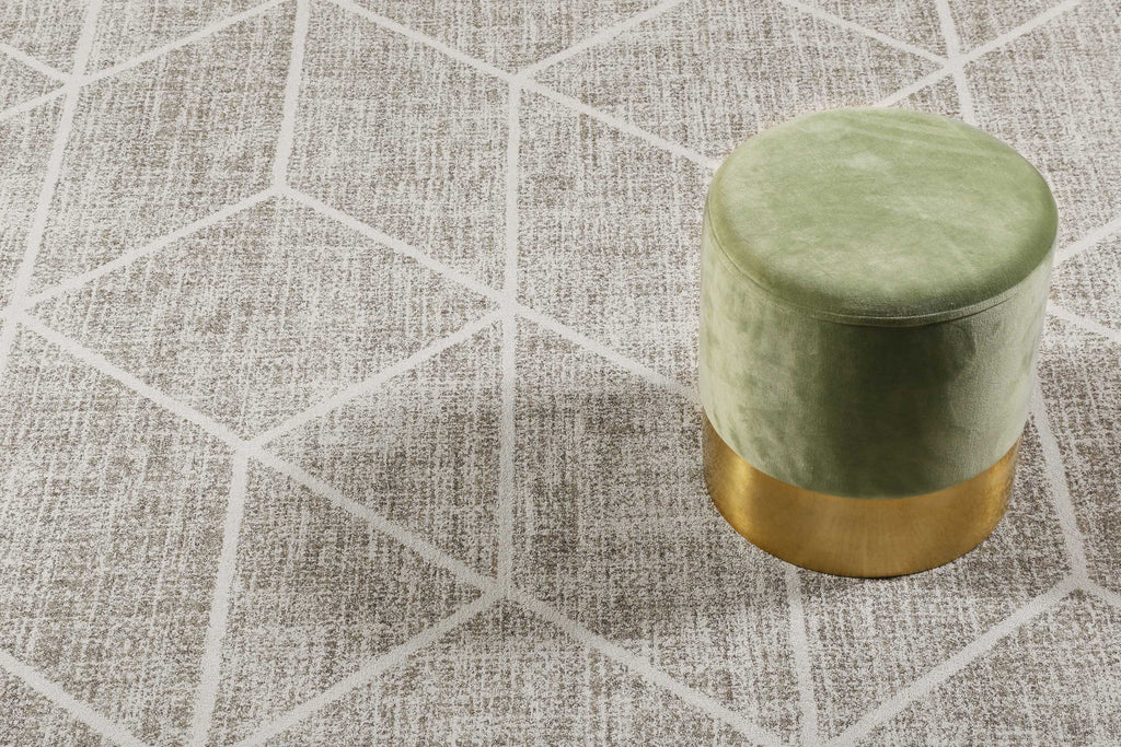 Teppich Grau Sand Kurzflor "Bossa Lounge" WECONhome